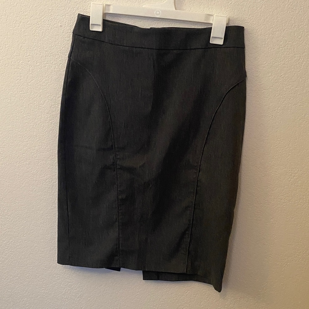 LAST CALL charcoal gray pencil skirt from forever21